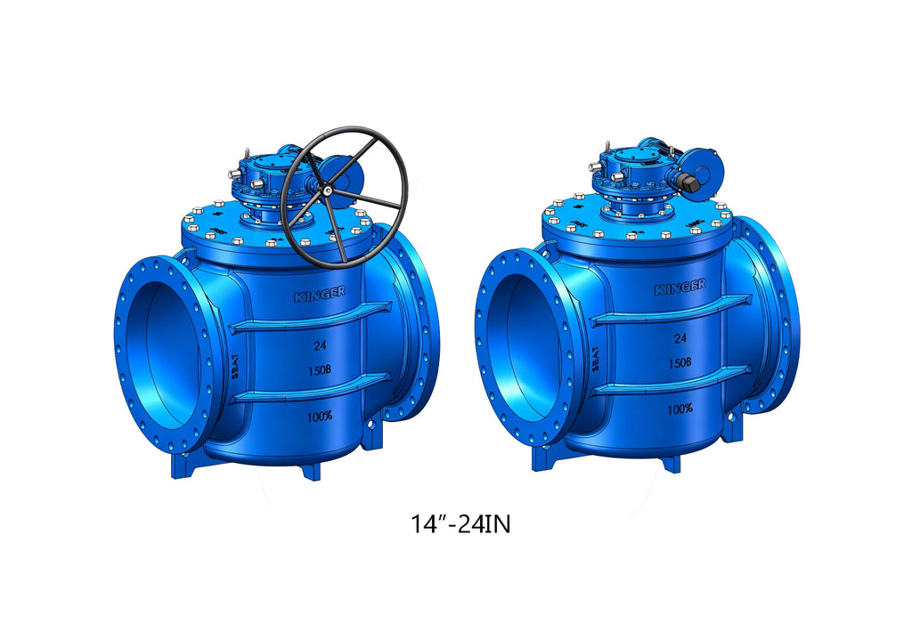 AWWA C517 Eccentric Plug Valve FLG x FLG Ends With Gearbox (KPL150-GH)