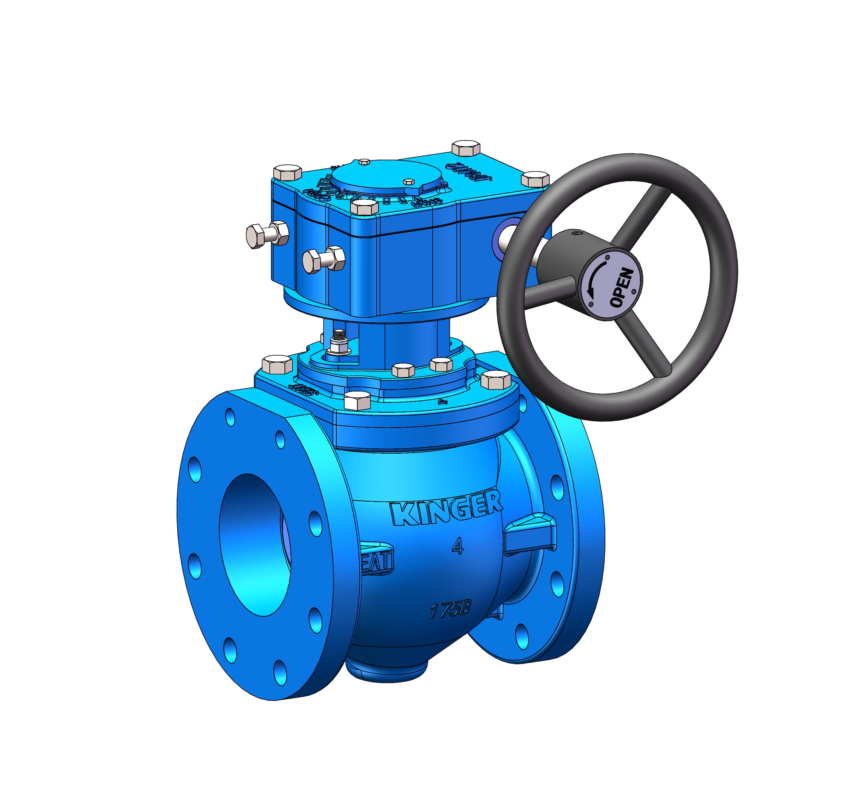 AWWA C517 Flanged Eccentric Plug Valve (KPL250-GH)